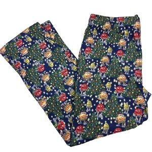 M&M’s Lightweight Flannel Straight Leg Christmas Lounge pant PJ Pants Medium